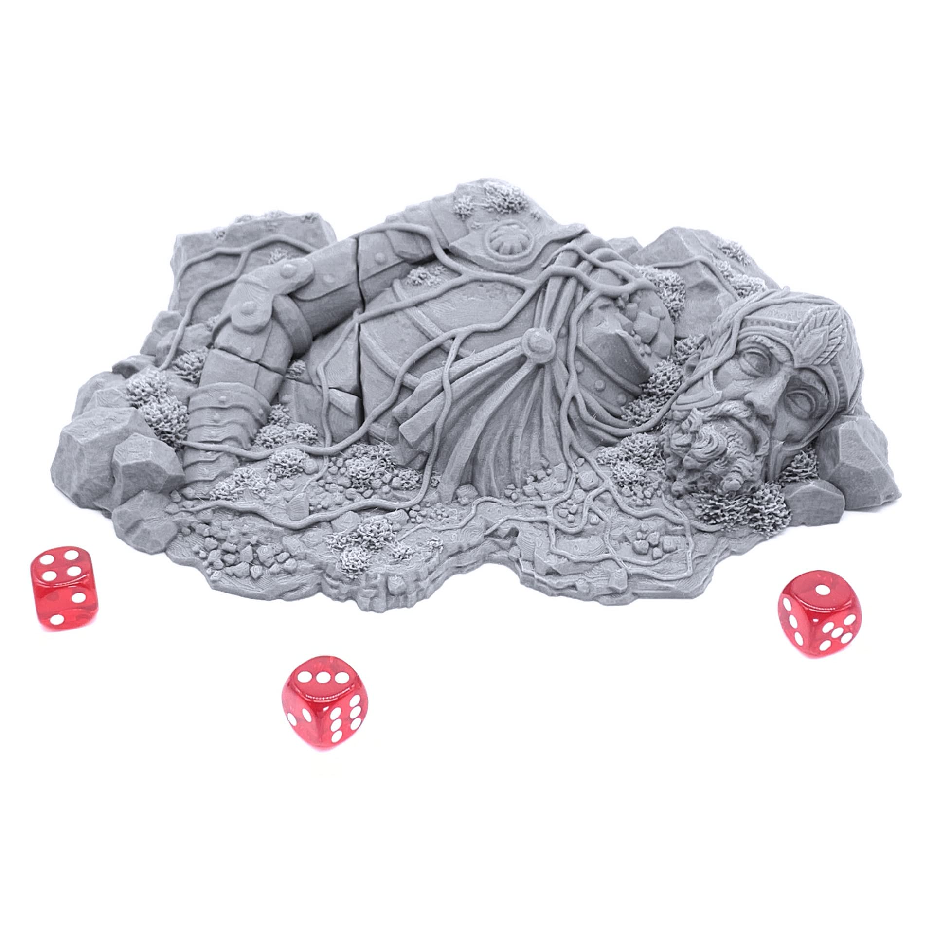 Grassy Gnoll 3D Printed Terrain - Tabletop RPG Scenery For 28mm Miniatures | Printable Scenery Wargame Landscapes - View #10