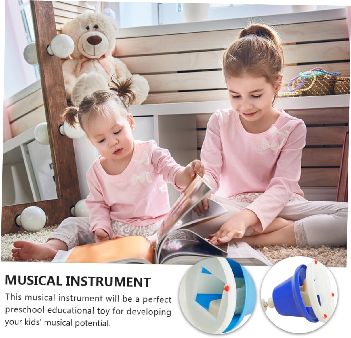 Garneck 1Set Colorful Diatonic Metal Hand Bells Educational Musical Instrument for Early Learning Classroom and Playtime Activities