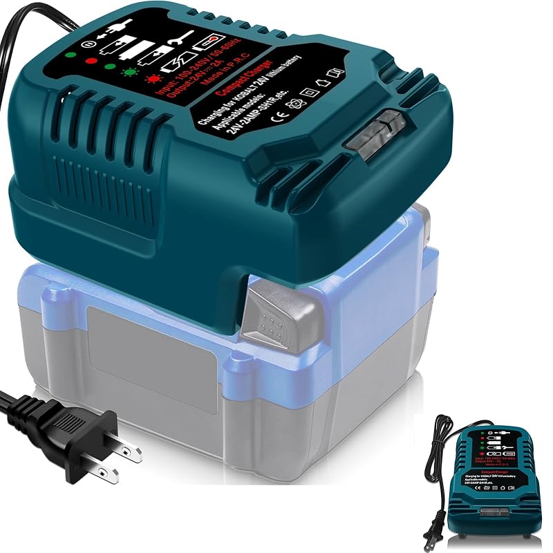 Carregador Mini para Bateria Kobalt 24V Laimiao, Compatível com KB624-03, KB524-03, KB424-03, KB224-03 e KB124-03