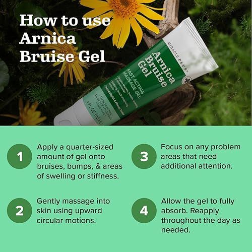 Miniatura 5 de Miracle Plus Gel de alivio de moretones de árnica para moretones hinchazón y decoloración en la piel cuidado natural de la piel moretones de árnica