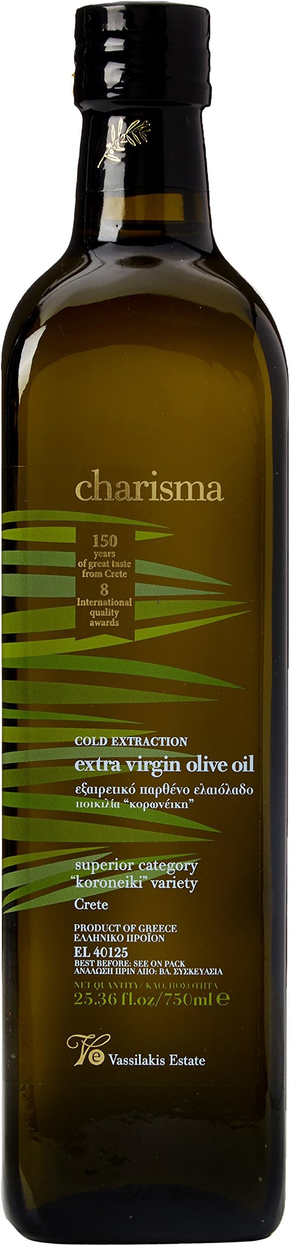 Greek Extra Virgin Olive Oil from Crete, 750 ml - COLD EXTRACTION