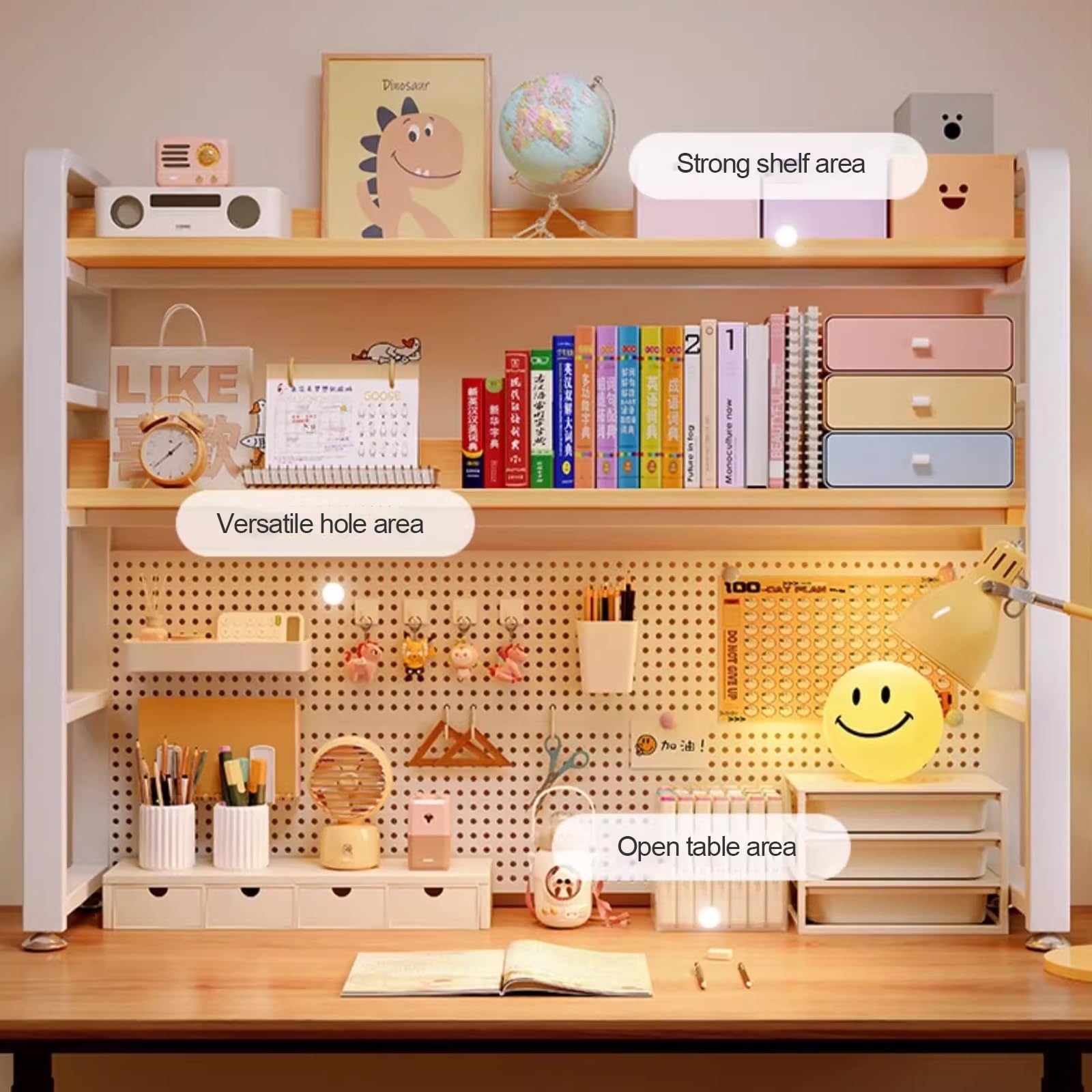 Czarny Organizer Biurko, Organizer Biurko Z Klip Z Tablicą Ogłoszeniową, Magnetyczna Tablica Do Wiszącego Metalu, Idealny Do Domu, Biura (czarny, 27.2x9.8x45.3in)
