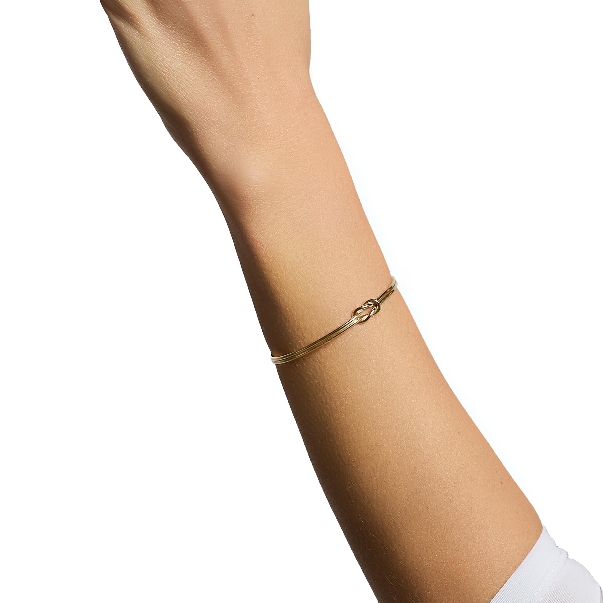 Bracciale Argento 925 Con Nodo, Regolabile 16cm+4cm, Nodo Simbolico per Amore, Amicizia e Infinito e San Valentino, Made in Italy