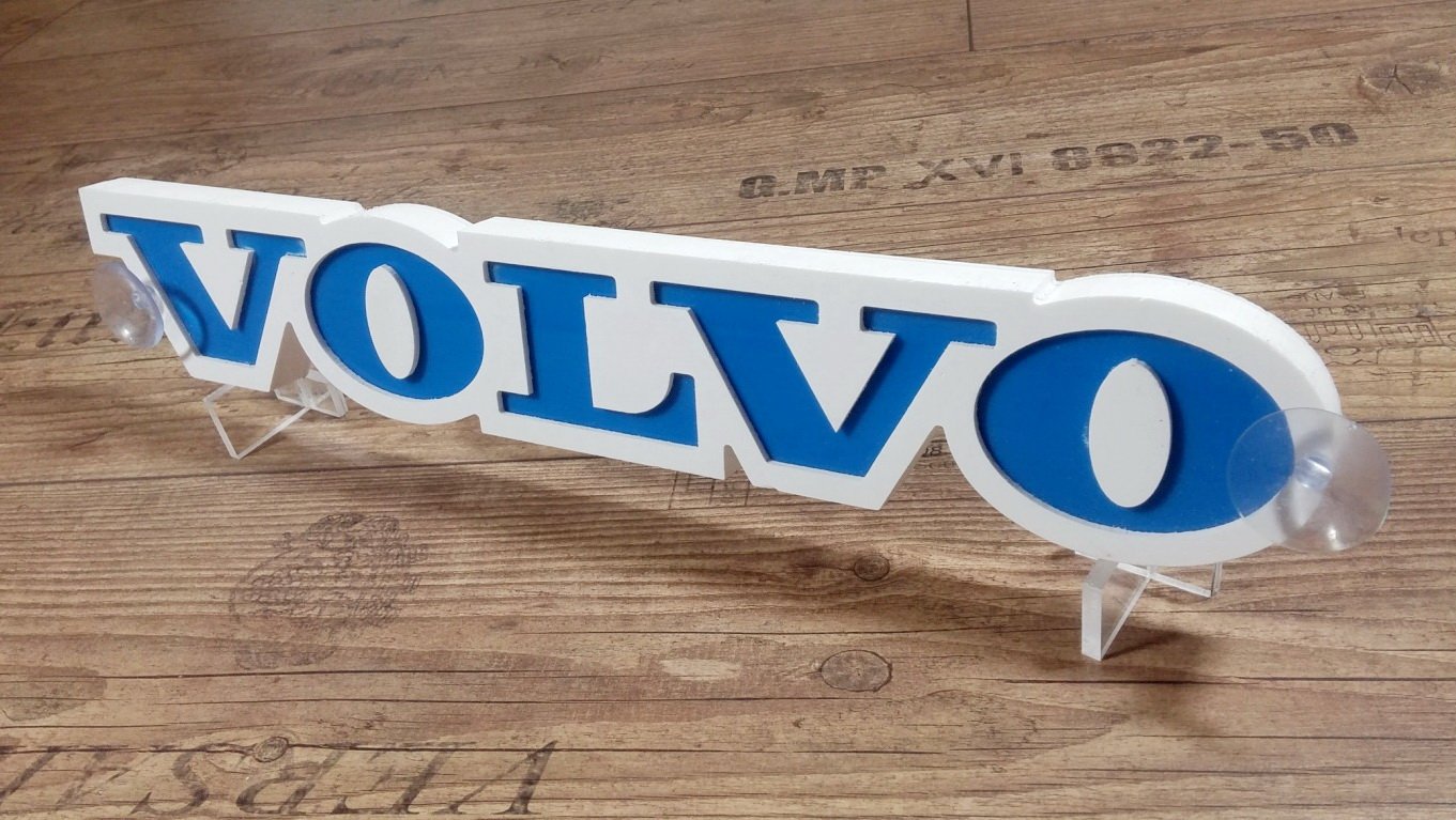 Plaque Enseigne Volvo En Dibond – Déco Garage, Atelier, Aluminium Fabriqué En France