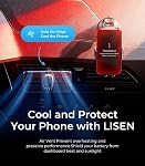 LISEN Magnetic Phone Holder Car Vent 2 Pack 6 Strong Magnets Car Vent Phone Holder Magnetic Hands-Free Cell Phone Holder Magnetic Car Mount Fit 4-7in iPhone 16 15 14 Pro Max Plus All Phones