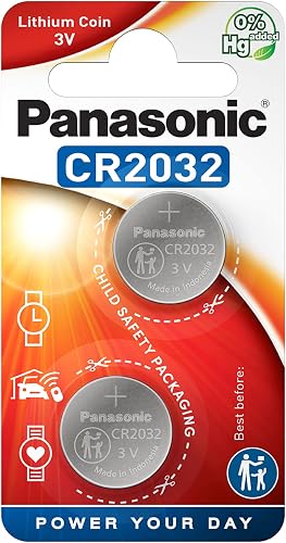 Panasonic Pile Bouton Lithium CR2032 Lot de 24