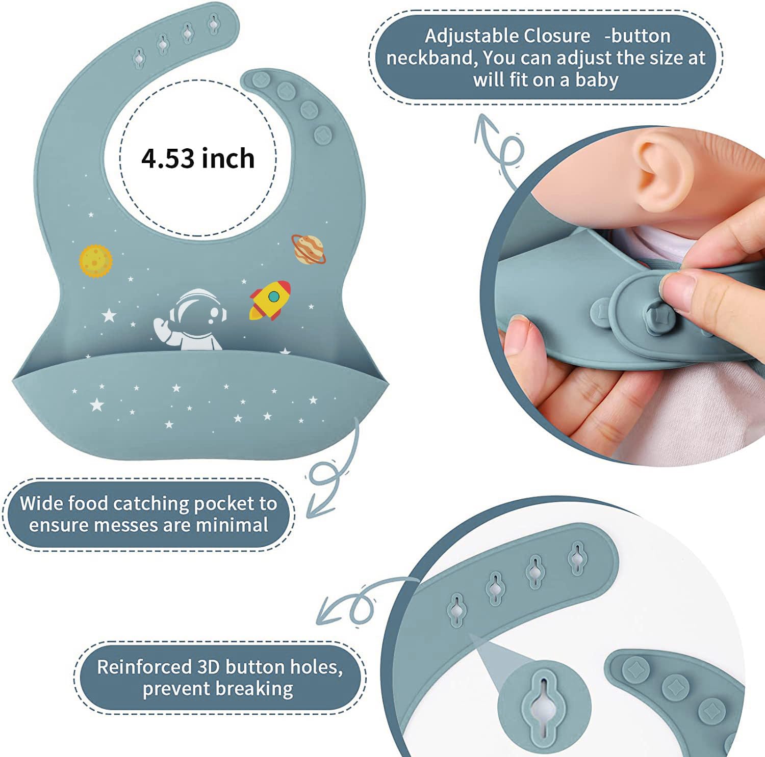 Baby Weaning Set including Pattern, Suction Bowls Sets, Silicone Baby Feeding Set - Image 4