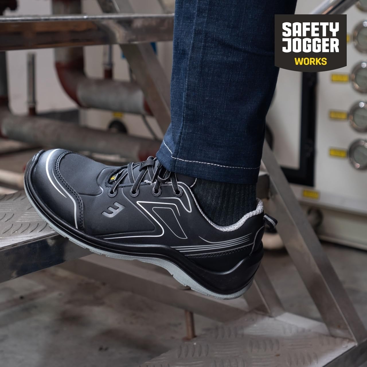 SAFETY JOGGER Zapatos de Seguridad S3 - Cómodos Zapatos de Trabajo con Puntera de Acero y Suela Resistente a pinchazos para Hombre y Mujer - CADOR Low - Zapatillas de Deporte Antideslizantes,