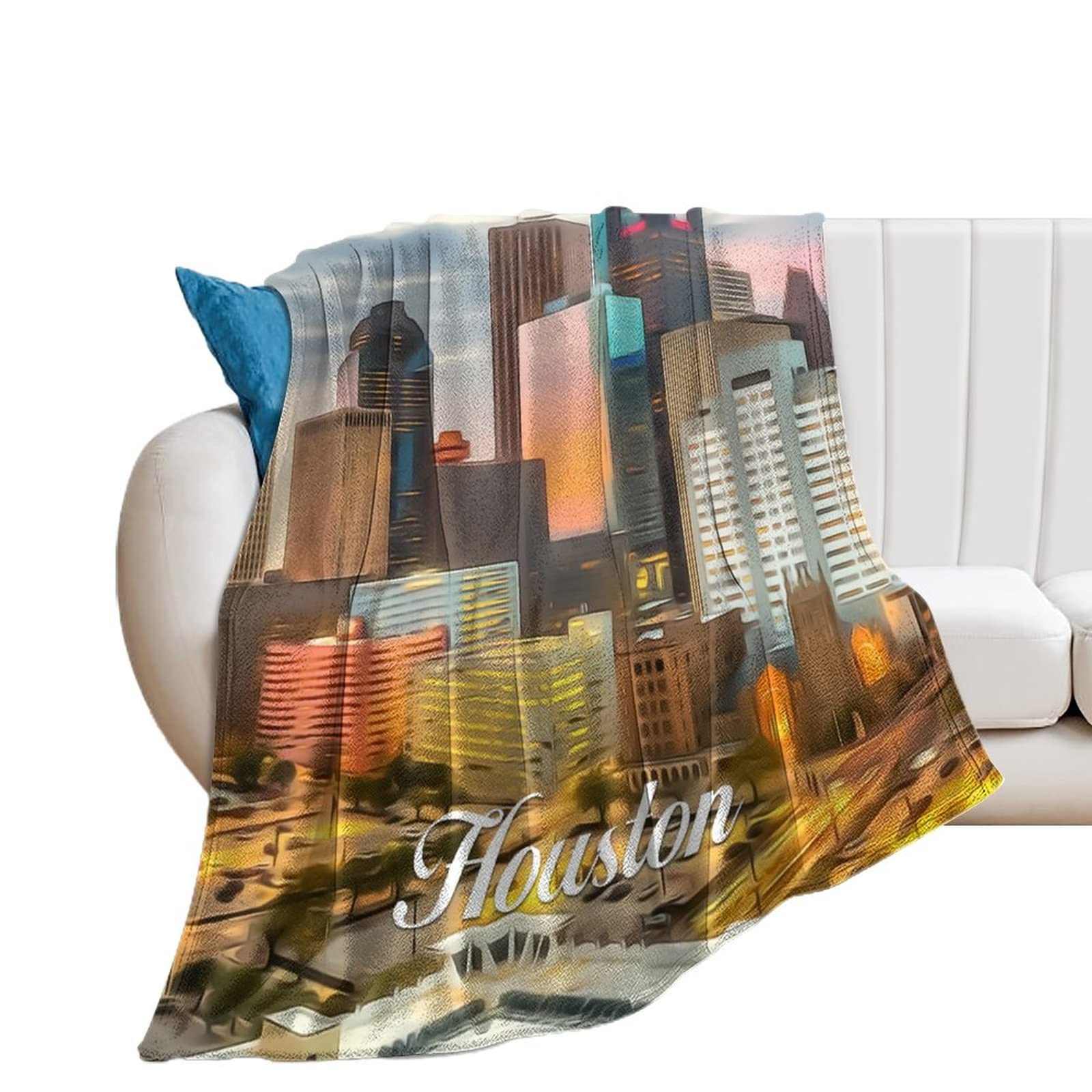 Couverture en flanelle chaude Houston isolante et légère