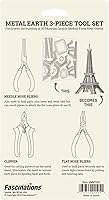 Vista 2 de Metal Earth 3-Piece Tool Set - Clipper - Flat Nose Pliers - Needle Nose Pliers Bundle with Tweezers Fascinations