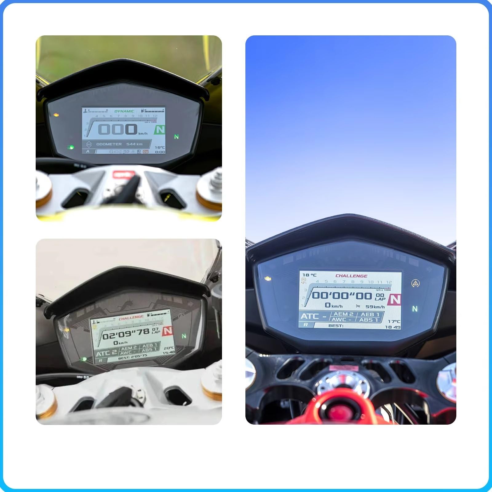 Marco Instrumento Compatible Con Aprilia Para RS660 RSV4 Tuono660 2020-2021 Velocímetro Motocicleta Tacómetro Carcasa Funda Para Instrumento