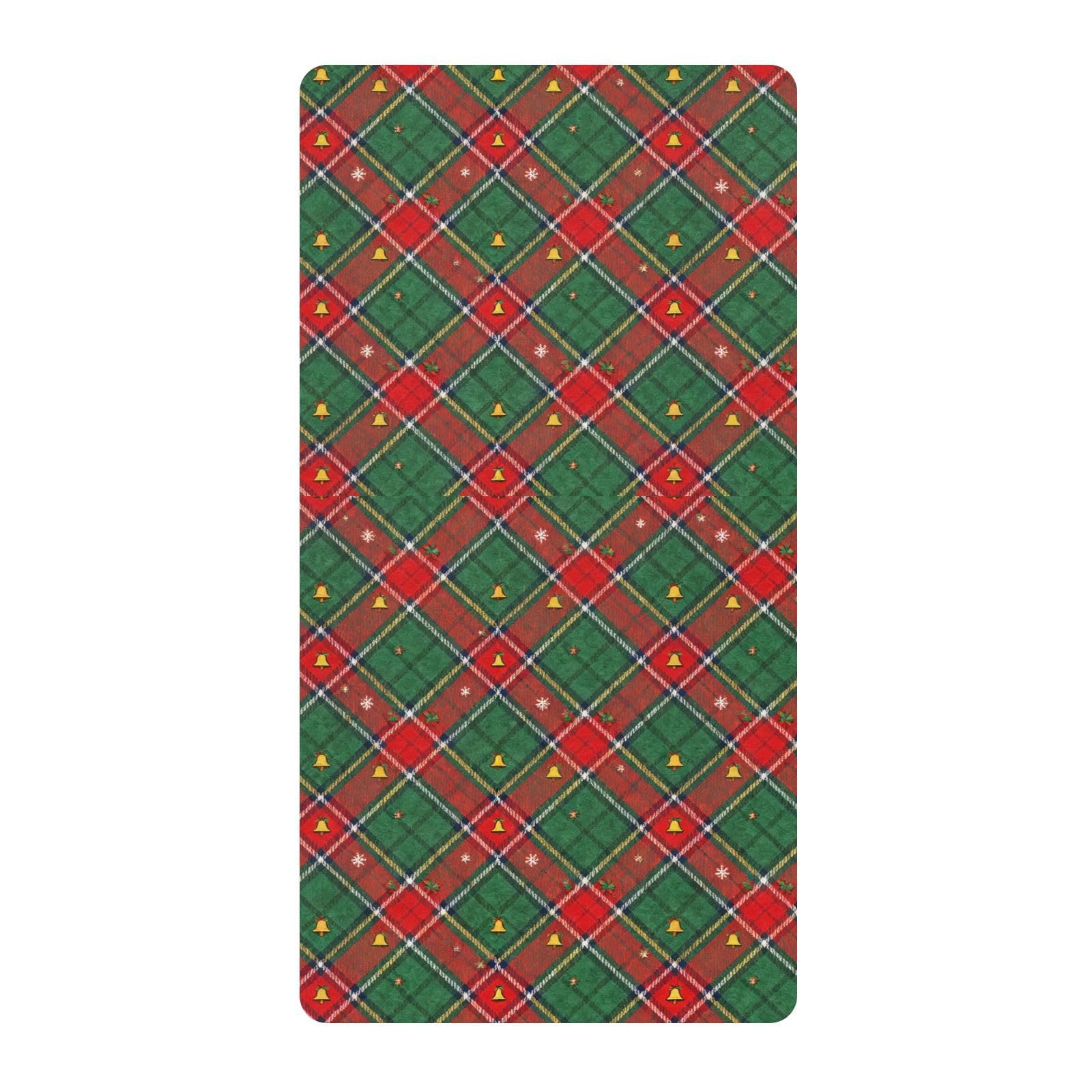 Drap de berceau de Noël à carreaux pour illuminer les nuits de bébé