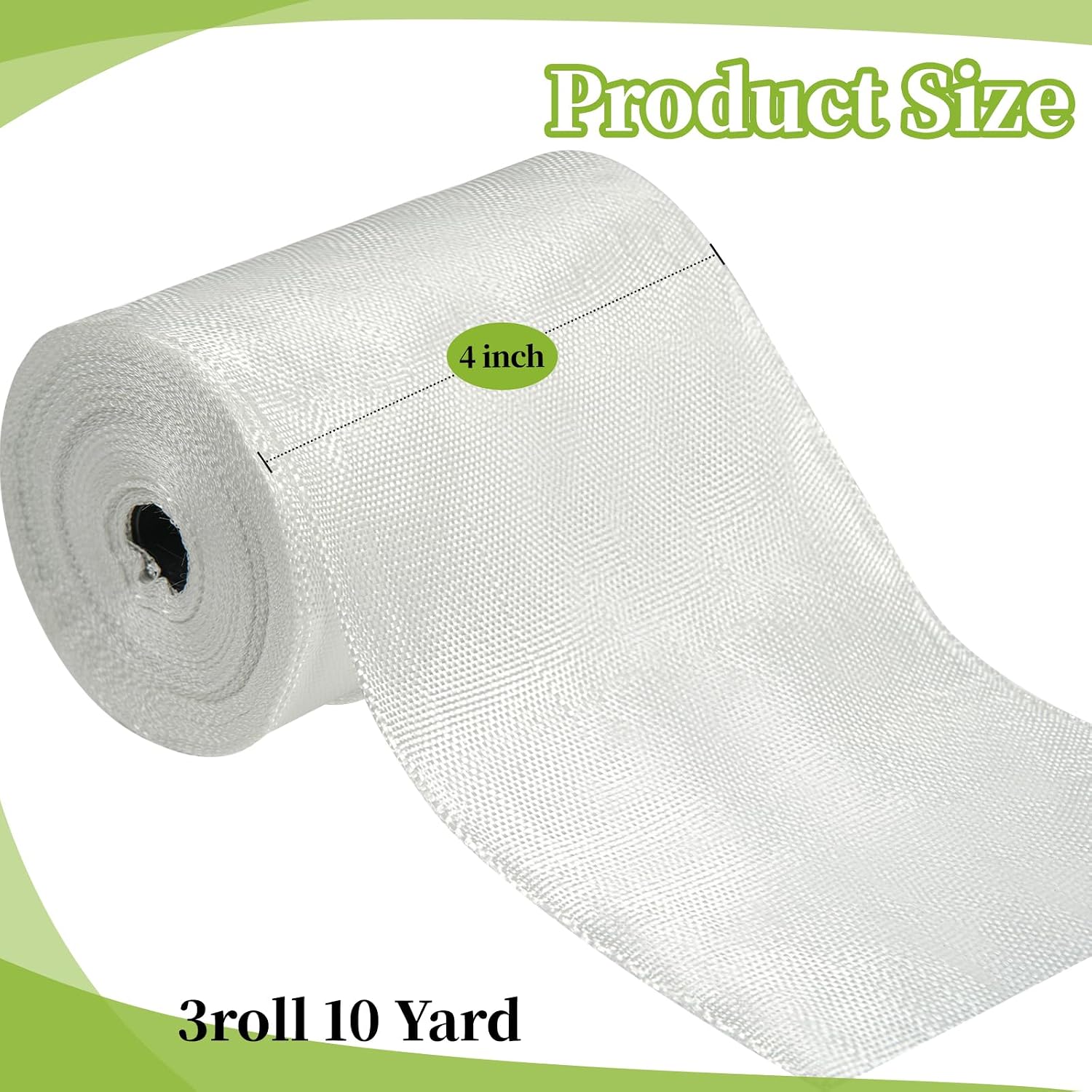Fiberglass Chopped Strand Mat Fiberglass Repair Kit for Structural Reinforcement. Easy to Use & High Strength Glass Fiber, 1.5 Ounces, 2 Inches Wide, 10 Yard Roll (Sliver, 2 Inch X 10 Yard 3 Roll)