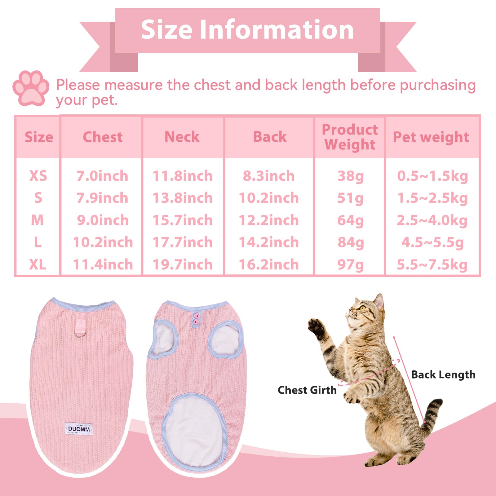 Soft Warm Jumper for Cats & Dogs, Cotton Cat & Dog Sweater Vest, Autumn Winter Outfit, Winter Warm Jumper, Small to Large Sizes - Image 2