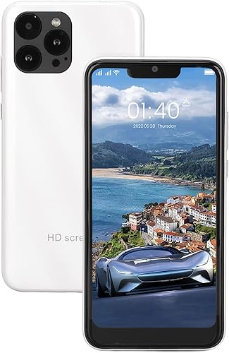 Zyyini Teléfono celular desbloqueado IP13 Pro Max, pantalla HD de 6.1 pulgadas, 32 GB, tarjeta SIM dual, teléfono inteligente de fábrica con