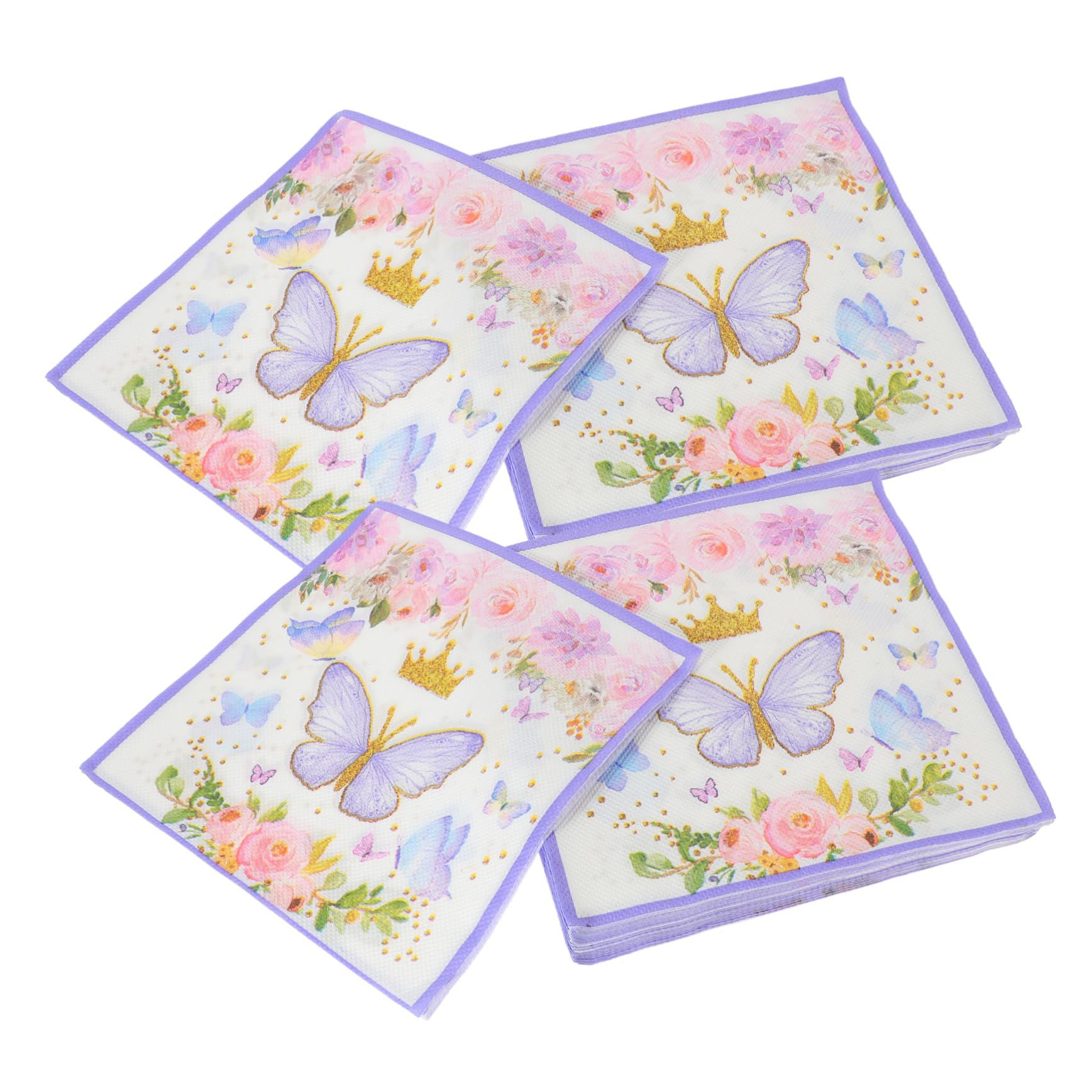 PACKOVE 3 Series Servilleta Fiesta Vistoso Verde Adulto Decoración Servilletas De Novedad Servilletas De Mesa Para El Hogar Servilleta Decorativa Papel 100 Piezas*3