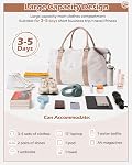 Sac à bandoulière de voyage, Sac à dos de gymnastique pour les femmes, Sac de bagages pour avions, Sac d'épaule de nuit léger pour le week-endA02-beige brun