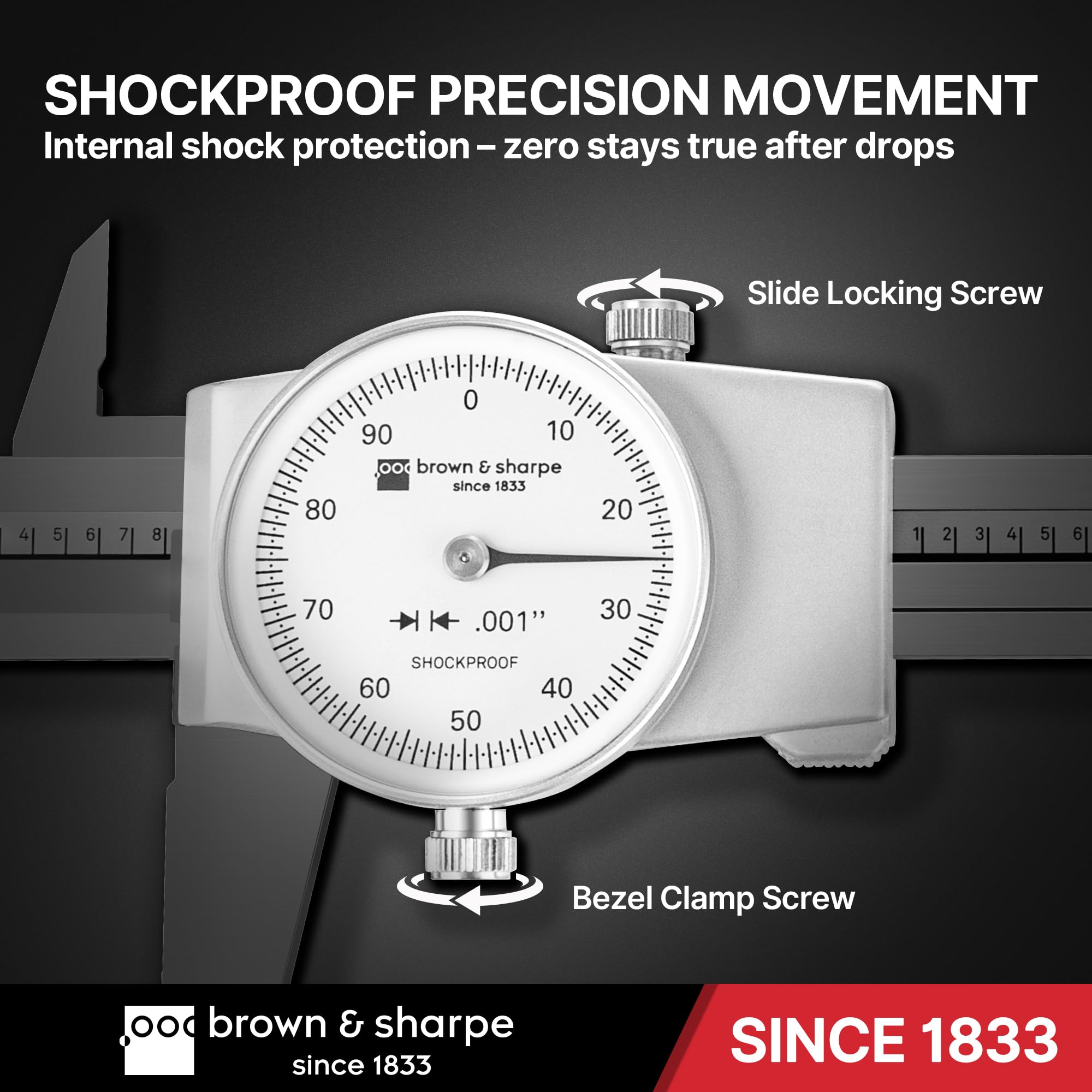 Brown & Sharpe 8-Inch Dial Caliper–Precision Stainless Steel Measuring Tool — Amazon image 5