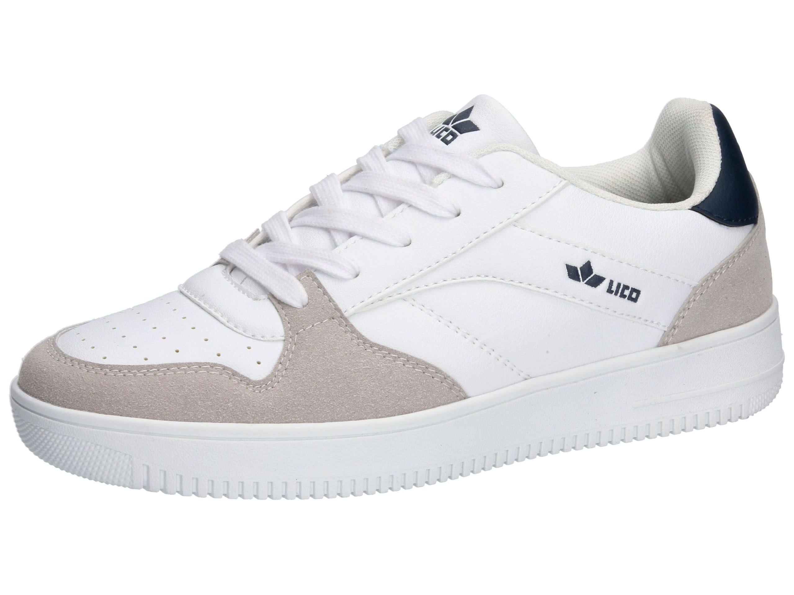 Lico Unisex Chad Trainers, White/Navy, 40 EU, White Navy, 8 UK