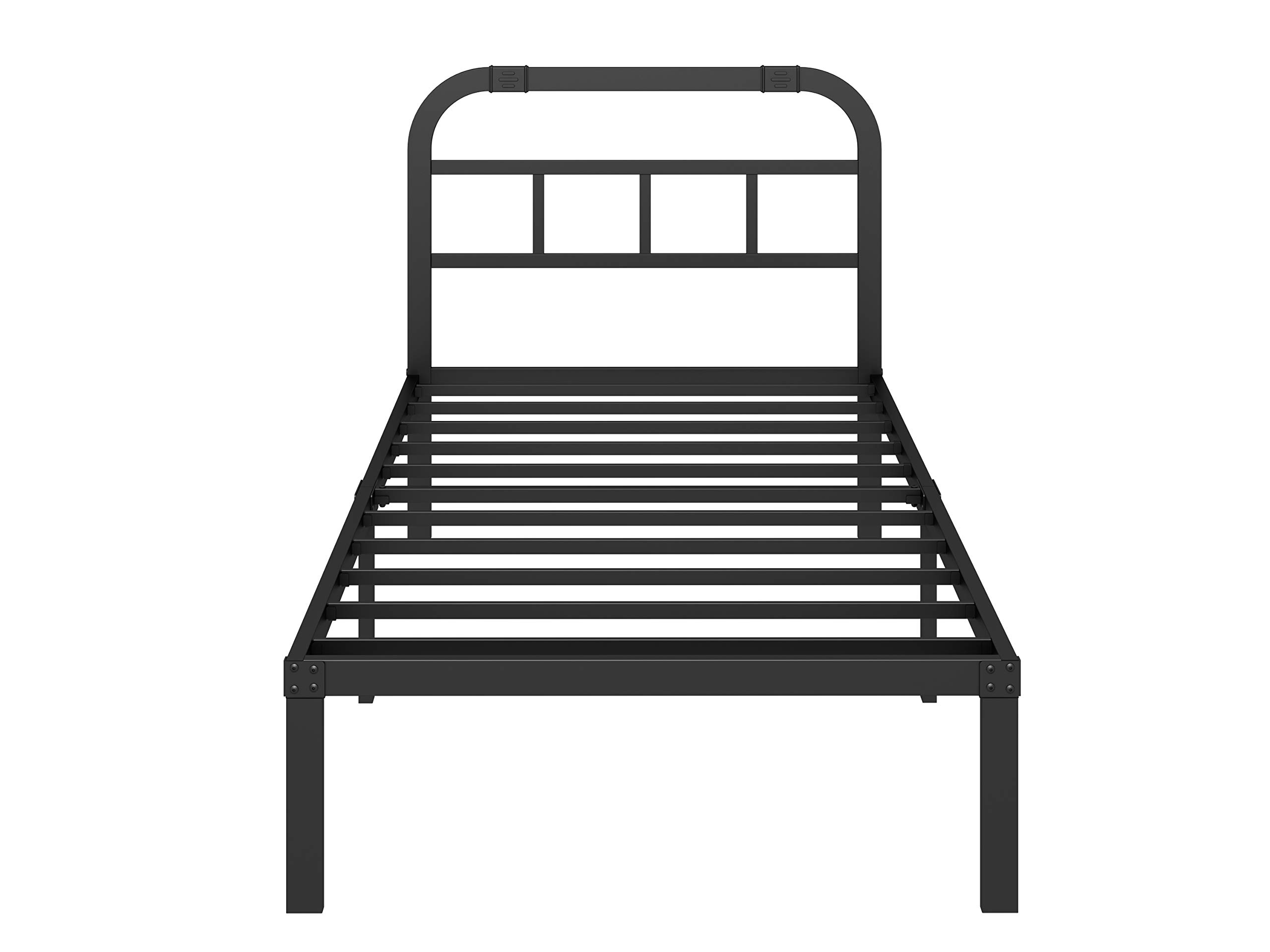 Buy ZIYOO Twin Size Bed Frame with Headboard, 3000LBS Heavy Duty Bed