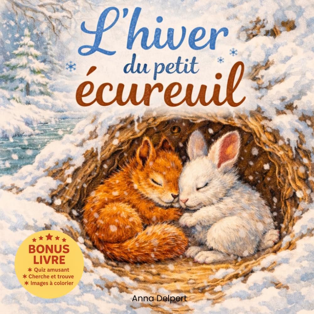 L’hiver du petit écureuil: Une histoire réconfortante pour enfants sur la nature, l’hiver et le partage.