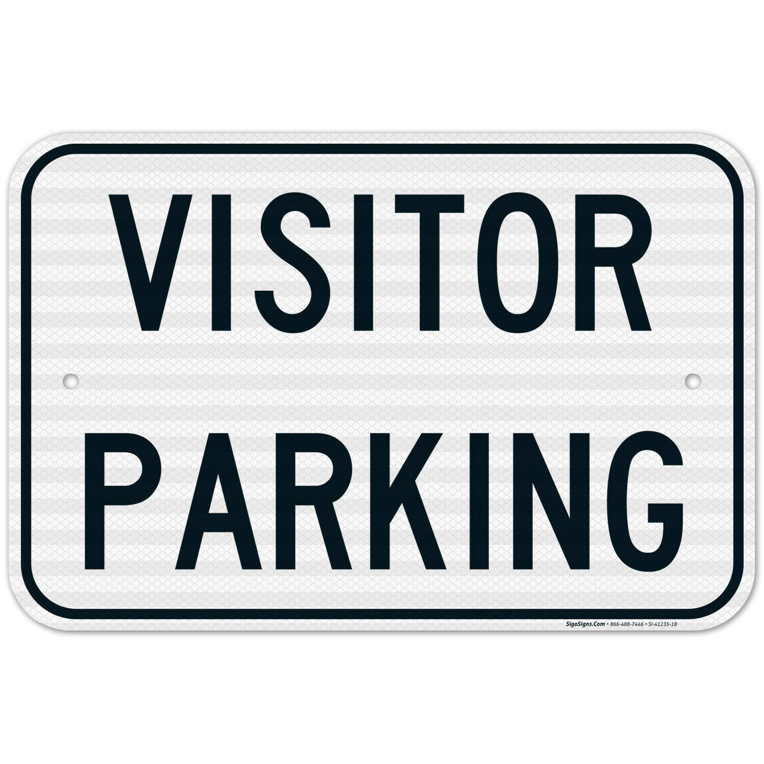 Inga Visitor Parking Funny Retro Metal Sign 8x12 inches
