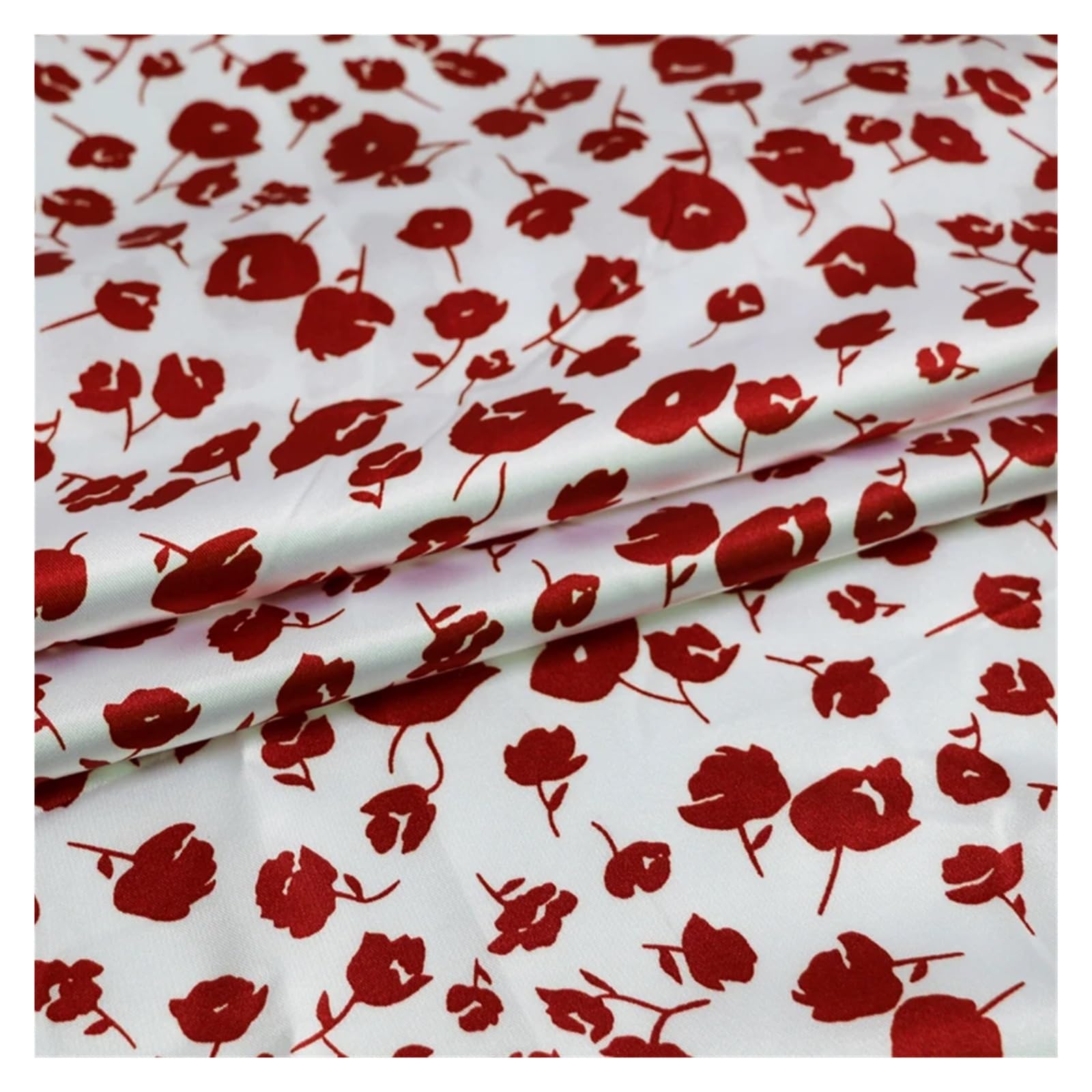 Silky Satin Fabric Silky Satin Fabric Multicolor 1 Meter x 1.5 Meter(Color 4)