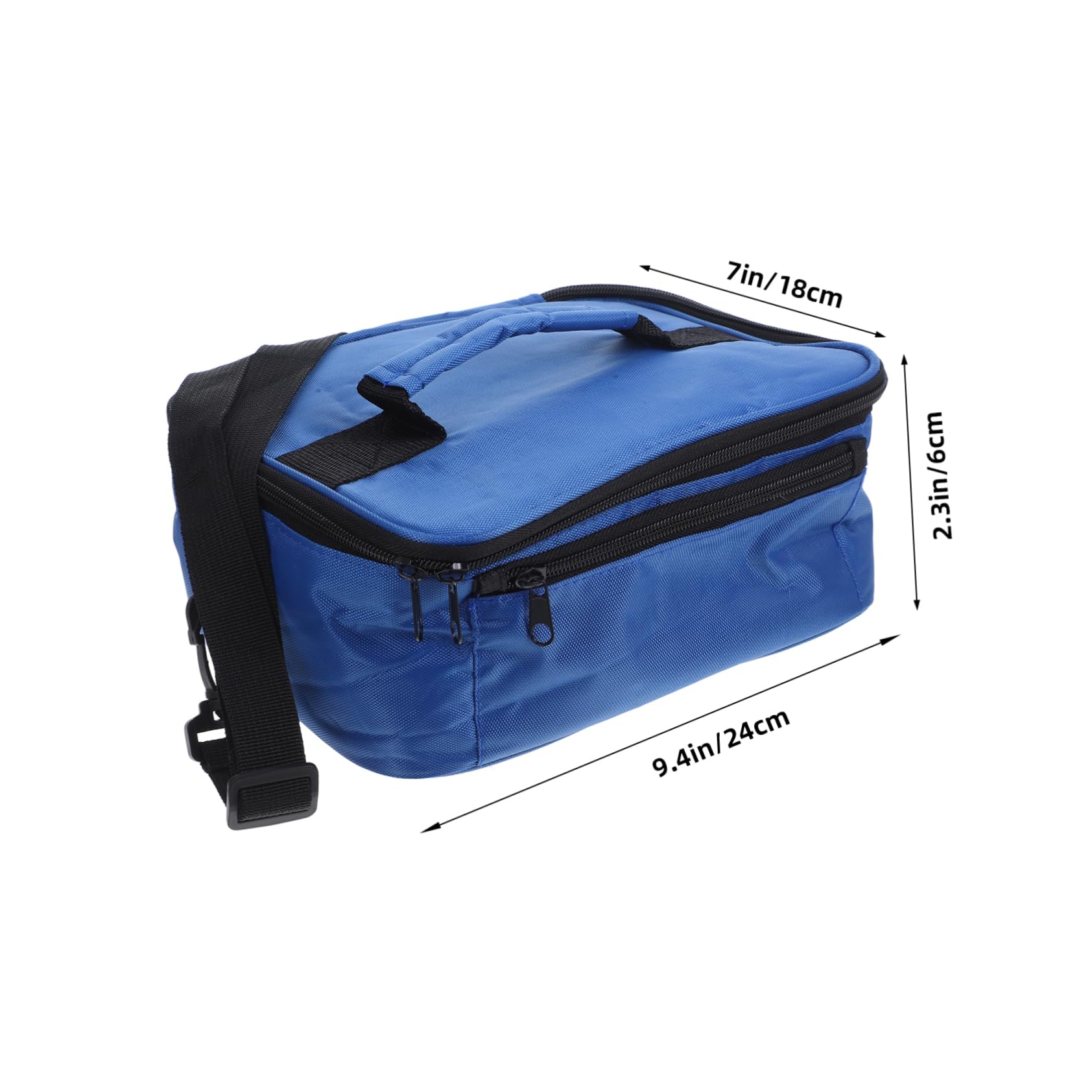 Amosfun Bolsa de Almuerzo Aislante para Coche 12v Material de Tela Oxford y Aluminio, Mantiene Temperatura Constante y Recalienta Alimentos, Adecuado para Oficina y Senderismo
