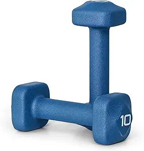 Tone Fitness Neoprene Dumbbell Weight Pairs with Anti-Roll Square Head | Multiple Options