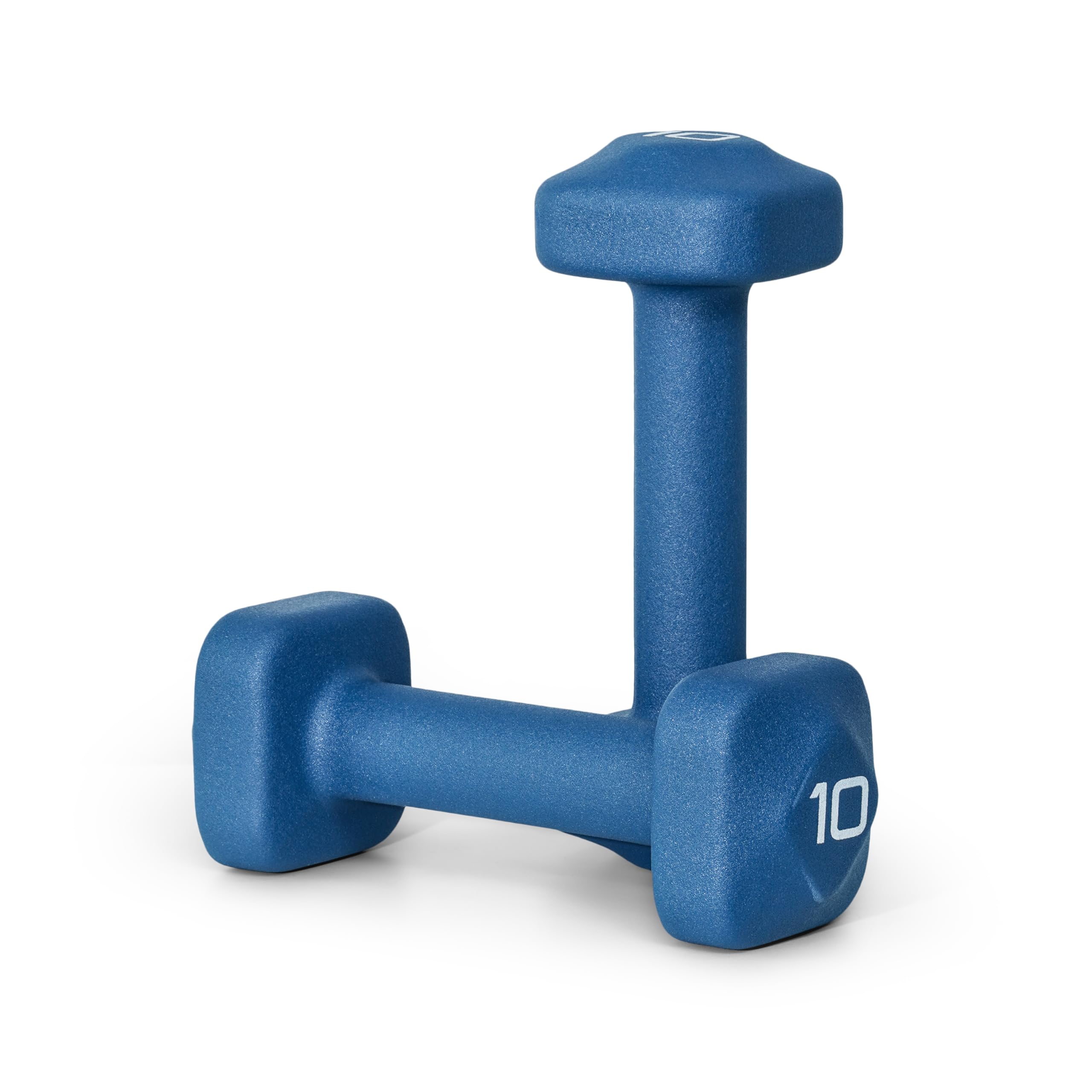 Tone Fitness Neoprene Dumbbell Weight Pairs with Anti-Roll Square Head Multiple Options