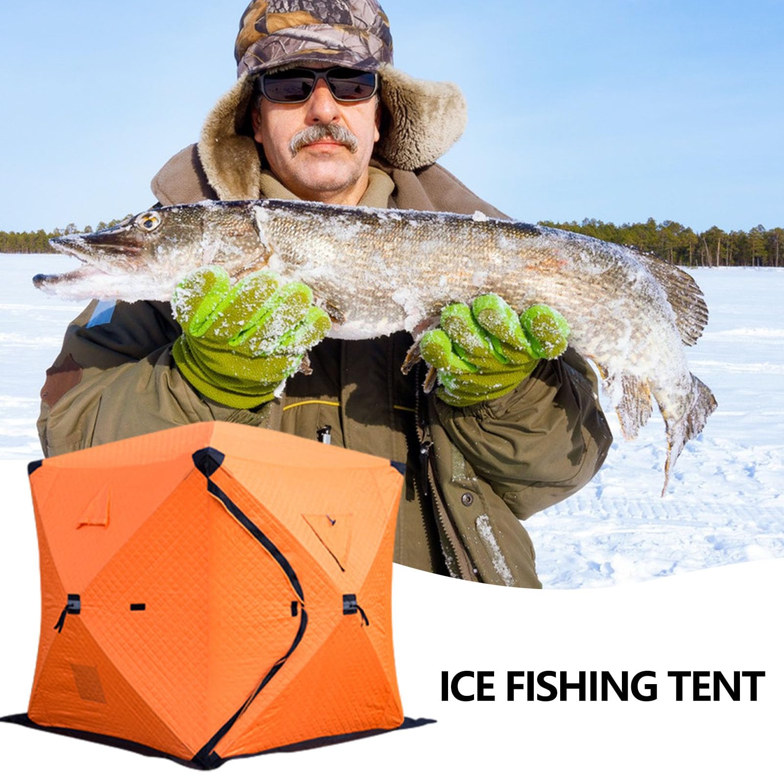 Eisangeltent Warmes Tragbares Wasserdichtes Windfestes Sportzubehör