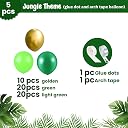 FI - FLICK IN 81 pcs Jungle Theme Party Decoration Foil Balloons Cutouts Cake Topper Props Set Jungle Theme Birthday Decoration Animal Theme Birthday Party Decorations (Pack of 81, Multicolor) gallery image