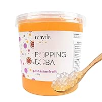 Vista 10 de Mayde Perlas de Boba Popping para bebidas, postres y cuencos de desayuno (sabor a arándanos, 7 libras)