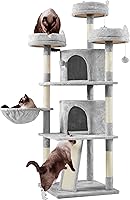 Vista 16 de Yaheetech - Árbol para gatos de 76 pulgadas con múltiples niveles, torre para gatos con gran condominio y perchas acogedoras, casa