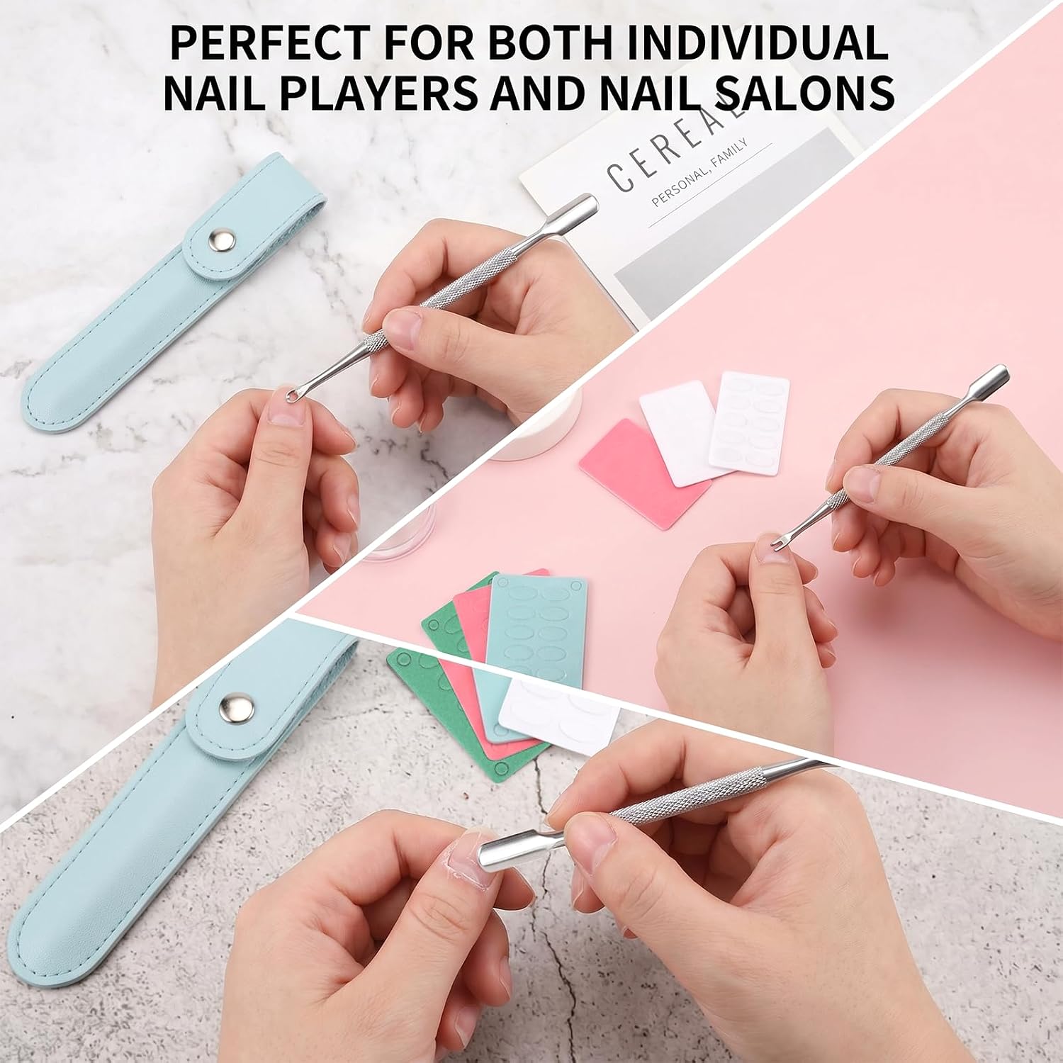 Cuticle Scraper Loop, Cuticle Pusher Cuticle-Loop Tool