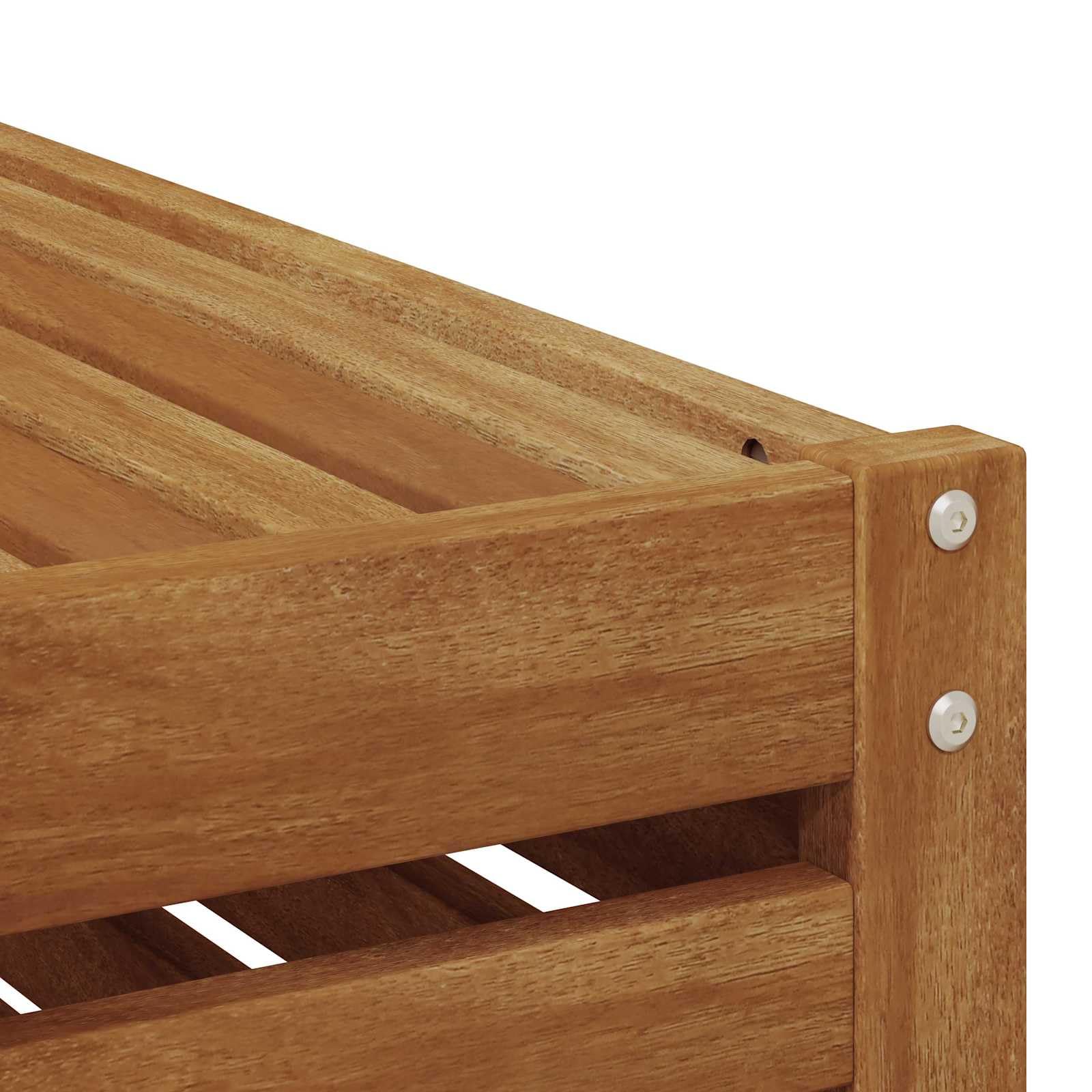 Ensemble de canapés d extérieur 3 pièces en Bois d Acacia Massif, canapé Angle modulable pour terrasse Jardin, mobilier Lounge Naturel, Assise 37 cm