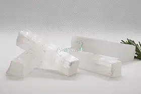 Cristal Selenita Branca Mini 100% Natural com energia de purificação