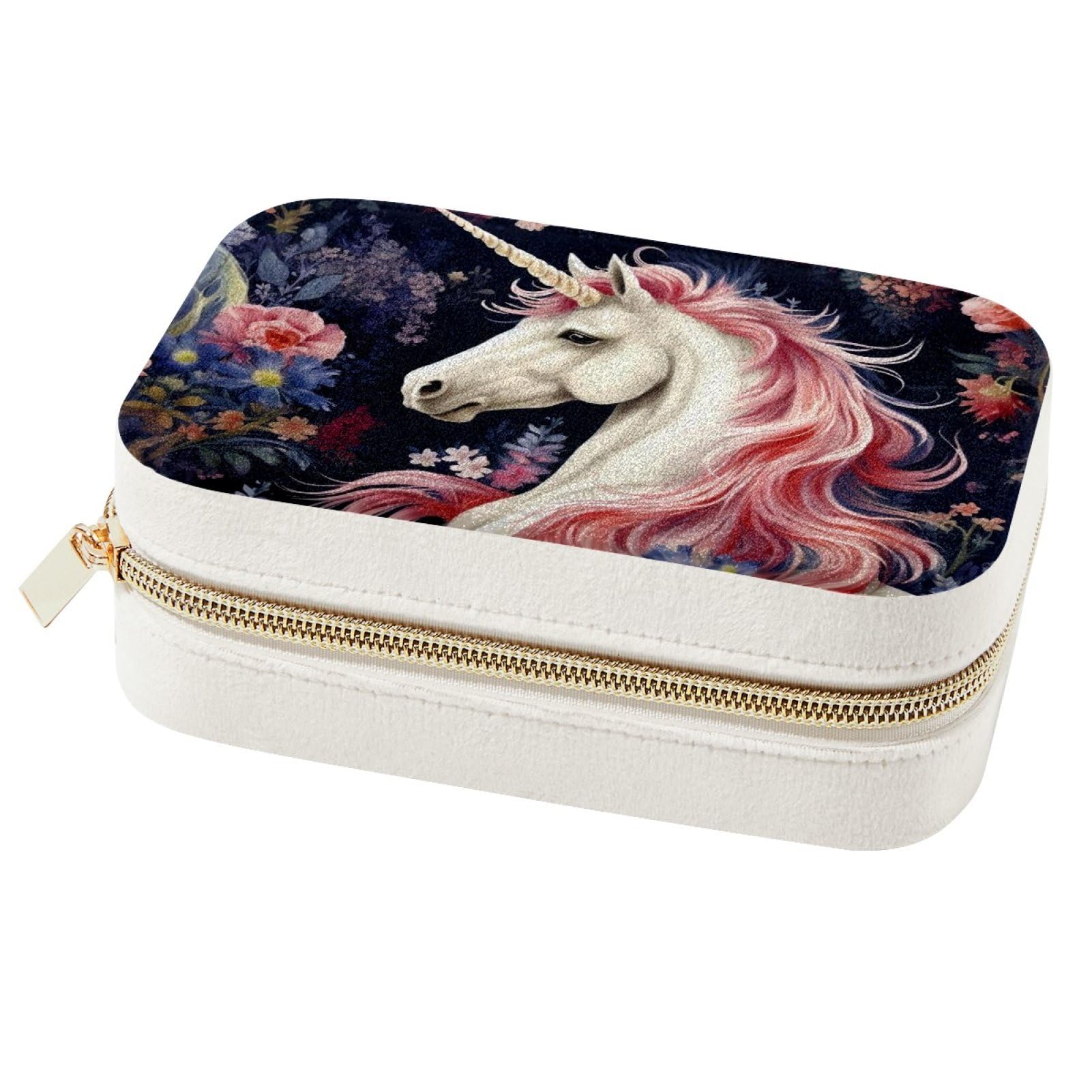Boîte à bijoux licorne nomade pour organiser vos voyages et sorties