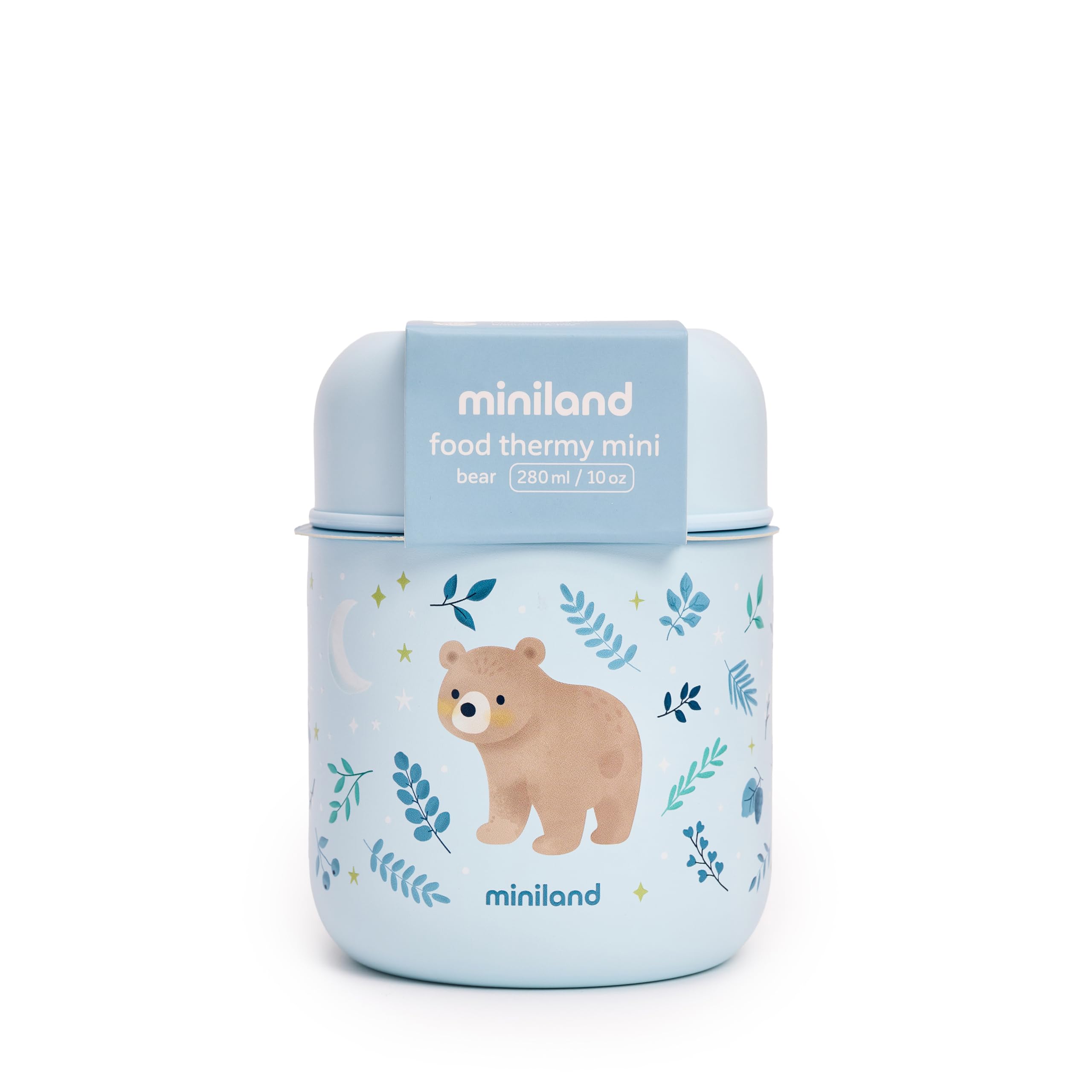 Miniland Contenitore Termico 280 ml Acciaio Inox a Doppia Parete Ermetico