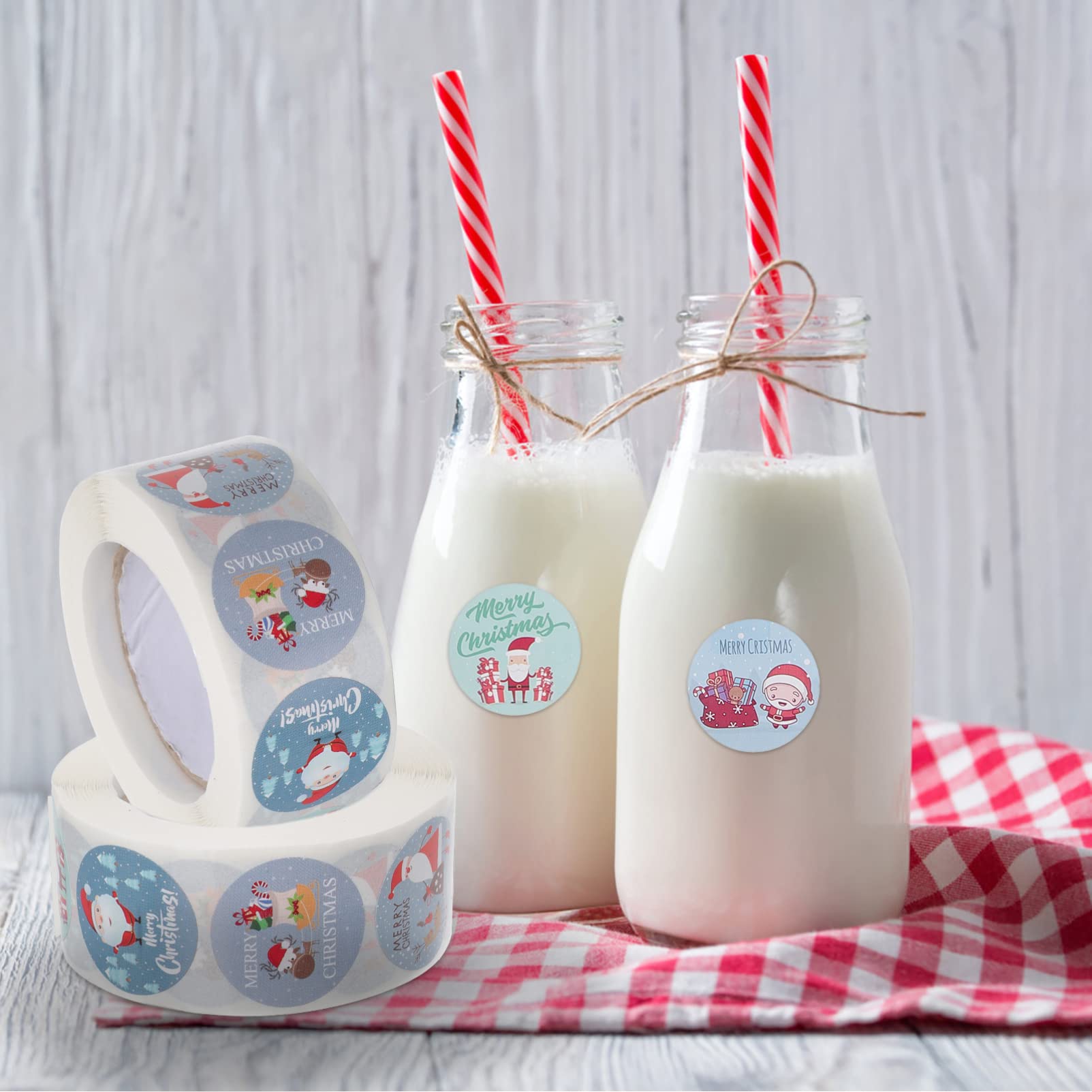 Ciieeo 6 Adesivi Natalizi Decorazioni Festive Per Buste Regali e Biglietti Di Auguri Etichette Di Natale Con Design Unico e Facile Applicazione Perfetti Per Feste Invernali