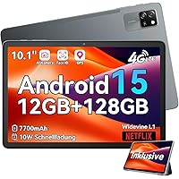 Blackview Tab 60 Pro Android 15 Tablet con Scheda SIM, 12 GB RAM + 128 GB ROM/2 TB TF