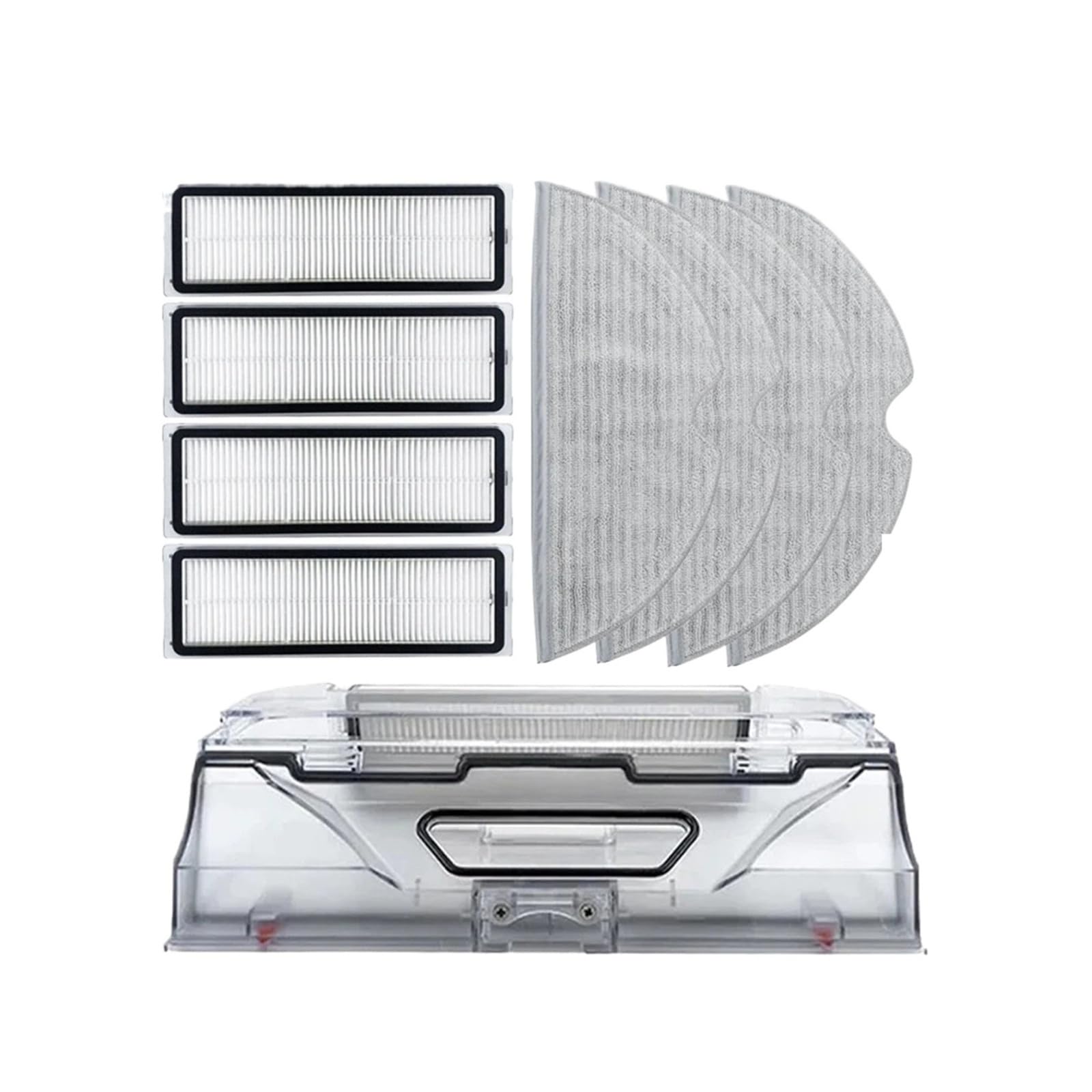 Hizon Set7 Robot Vacuum Dust Box Dustbin Filter Mop Rag Accessories