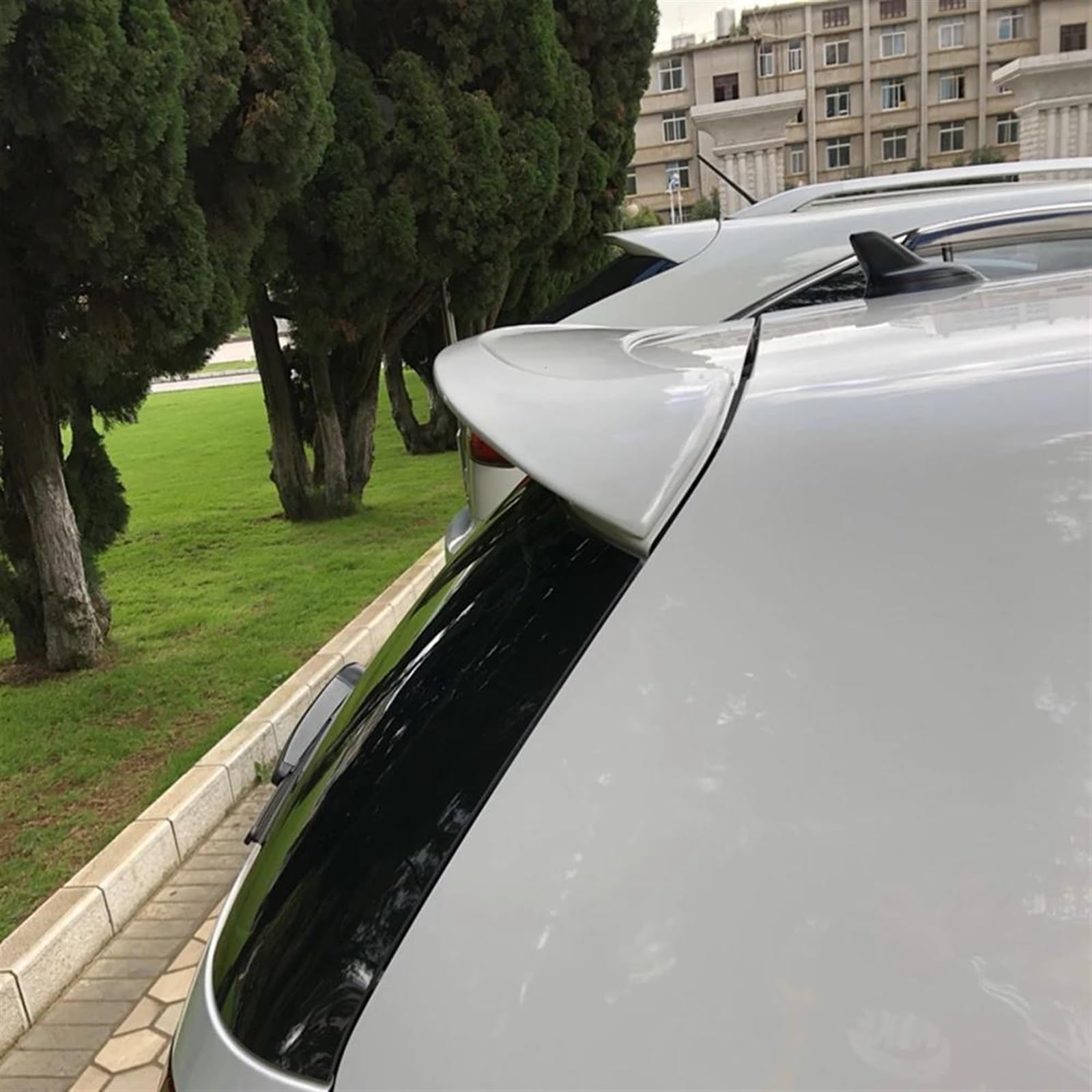 Tronco Spoiler ABS Di Plastica Posteriore Tronco Tetto Ala Non Verniciato Primer Spoiler Posteriore Per VW Per Golf 6 2010 2011 2012 2013 Ala Dello Spoiler(Nero)