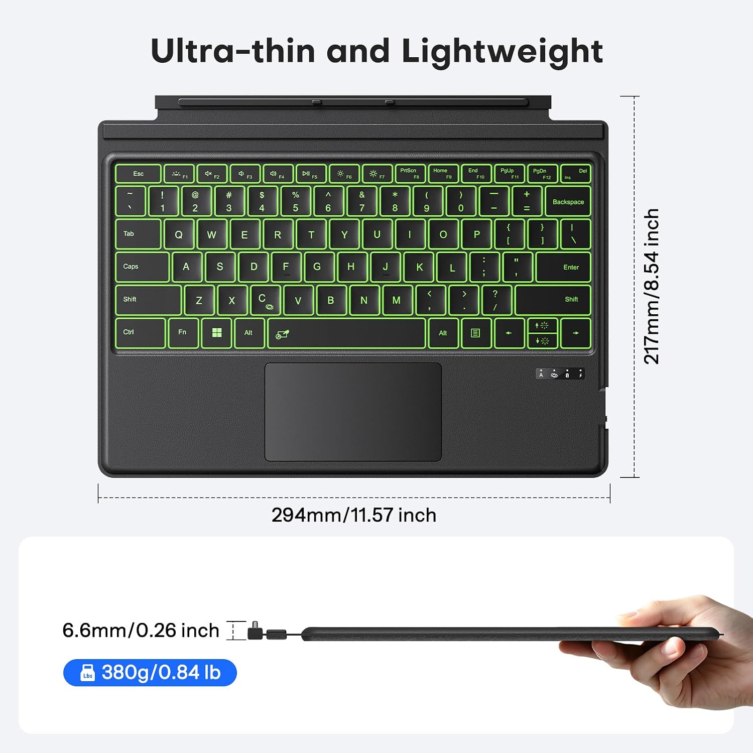 TECURS Bluetooth Keyboard for Microsoft Surface Pro 7/7+/6/5/4/3 12.3 inch 6 71E+vevVTbL. AC SL1500
