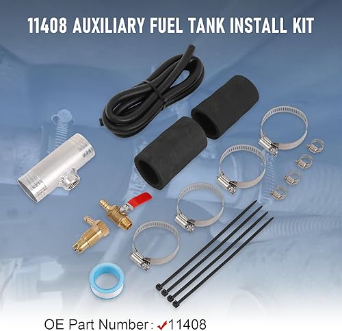 Miniatura 9 de Kit de instalación de depósito de combustible auxiliar Kit de instalación diésel compatible con Dodge Ram 1500 2500 3500 2013, tanque de combustible