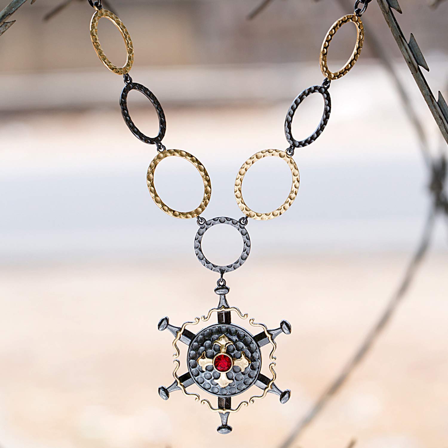 Tone Finish Statement Necklace