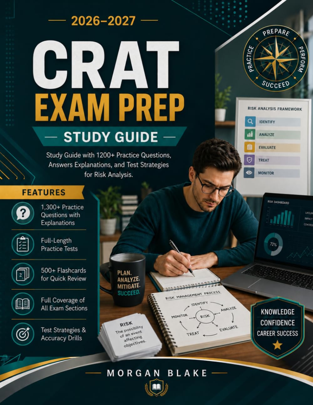 CRAT EXAM PREP 2026-2027: Study Guide with 1200+ Practice Questions, Answers Explanations, and Test Strategies for Risk Analysis.