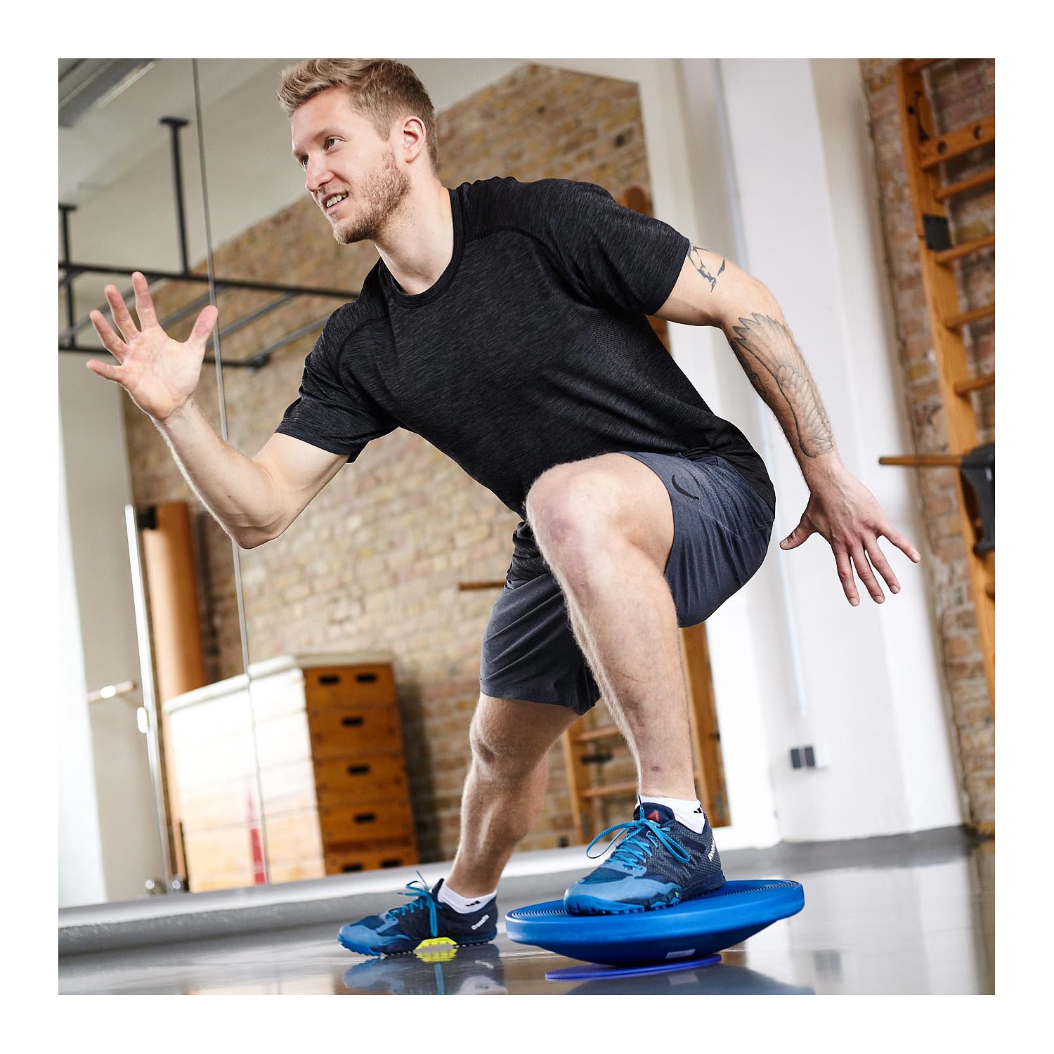 Sport-Thieme Balance-Board Deluxe Set - Therapiekreisel Mit Wippe & Halbball, Bis 150 Kg