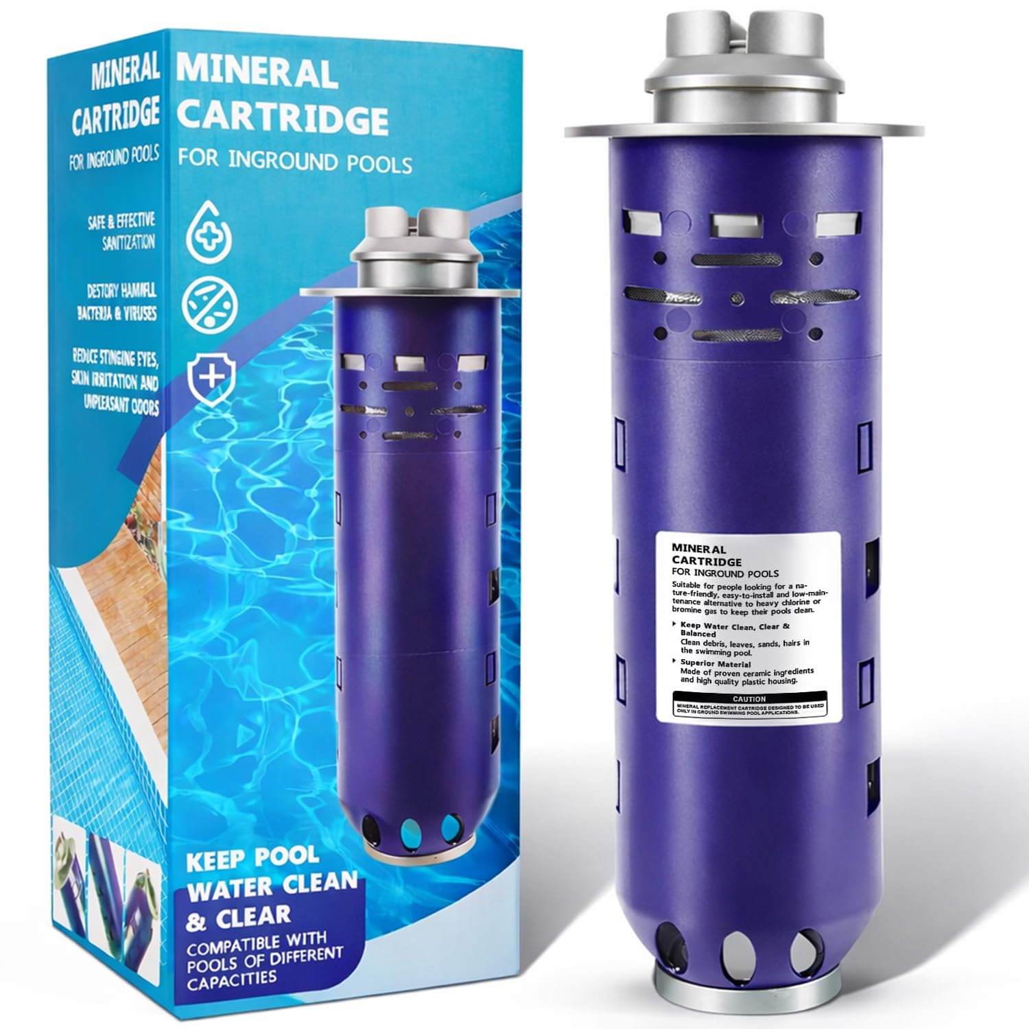 Désinfectant piscine hors sol Nature2 Duoclear anti eau trouble W26002