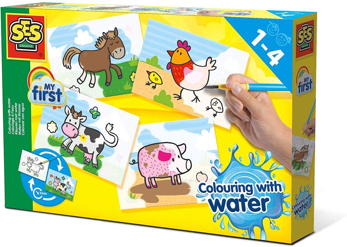 SES Creative 14455 Colouring with Water-Farm Animals